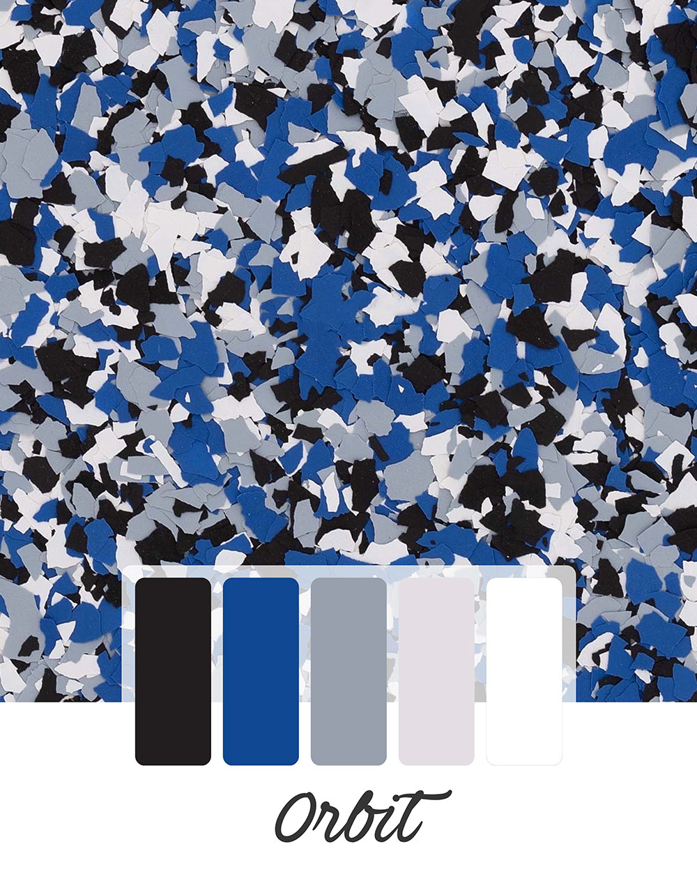 Orbit epoxy flake blend