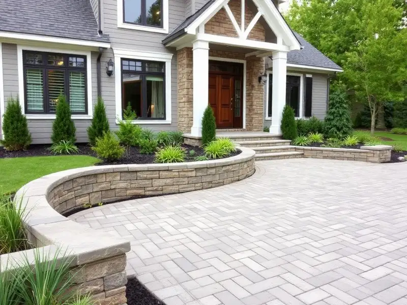 Custom hardscaping and paver installation